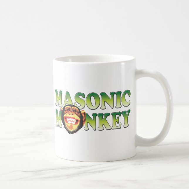 Caneca De Café Macaco maçónico (Direita)