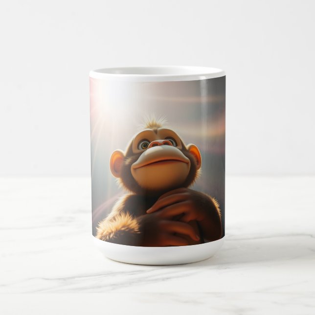 Caneca De Café Macaco simpático (Centro)
