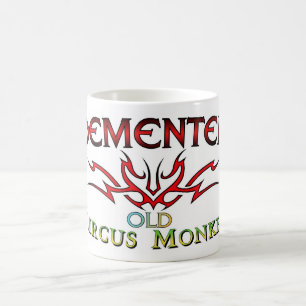 Caneca De Café Macaco velho demente do circo