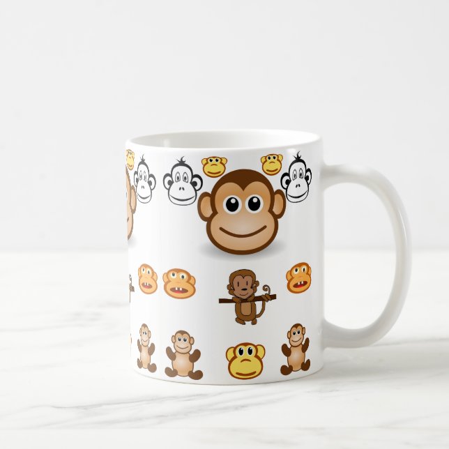 Caneca De Café macacos-canecas (Direita)