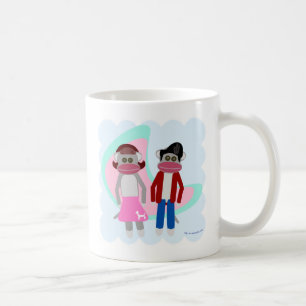 Caneca De Café Macacos de Meia Legal Hop Arte de Desenho Animado 