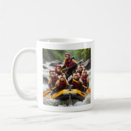 Caneca De Café Macacos-prego-aventureiros Brancos