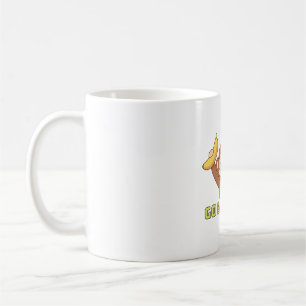 Caneca De Café Macaquinho Fofo Fica Louco por Bananas