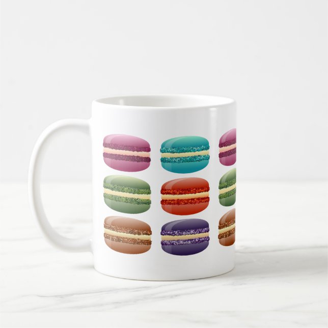 Caneca De Café Macarons colorido (Esquerda)