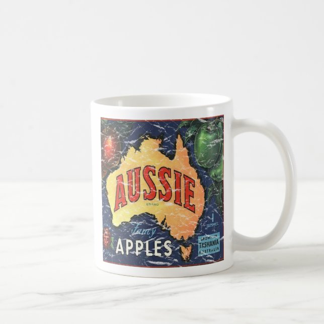Caneca De Café Maçãs Aussie - Em apuros (Direita)