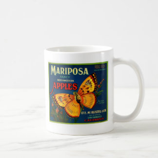 Caneca De Café Maçãs de Mariposa