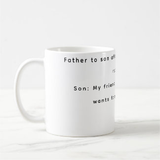 Caneca De Café Maçãs engraçadas pai e filho