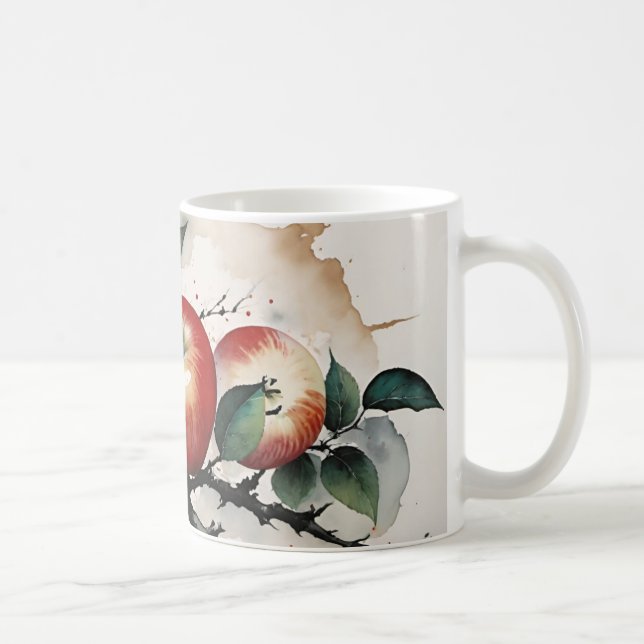 Caneca De Café Maçãs para o Dia (Direita)