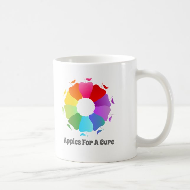 Caneca De Café Maçãs para uma cura - círculo da consciência (Direita)