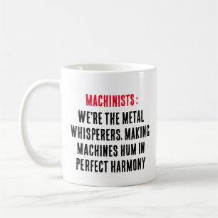 Caneca De Café Machinistas: Somos os sussurros de metal, mac faze