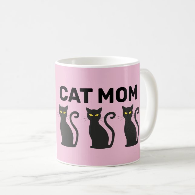 CANECA DE CAFÉ MACHORAS DE CAFÉ DE TINTA DE GATO (Frente Esquerda)