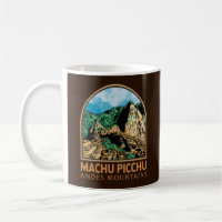 Machu Picchu Peru Vintage Emblem
