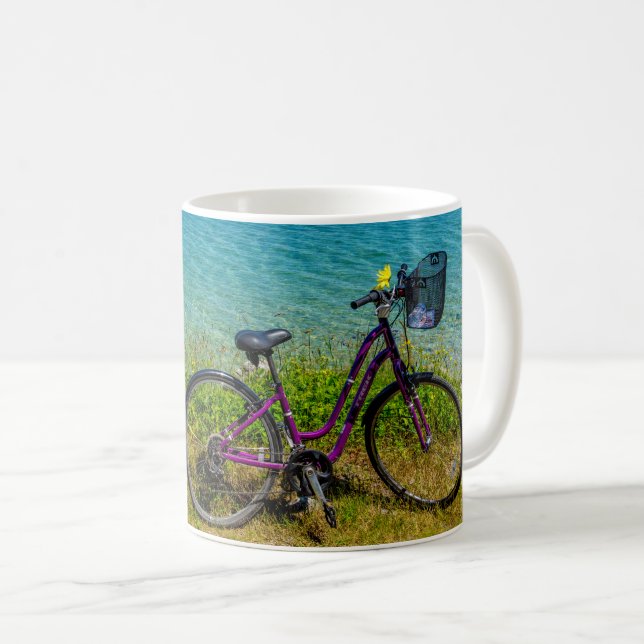 Caneca De Café Mackinac Island Bike (Frente Esquerda)