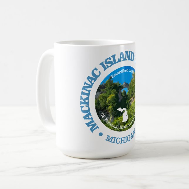 Caneca De Café Mackinac Island SP (Frente Esquerda)