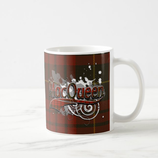 Caneca De Café MacQueen Tartan Grunge (Direita)