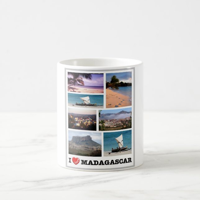 Caneca De Café Madagascar - I Love - (Centro)