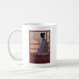 Caneca De Café Madama Butterfly Poster vintage (1904)