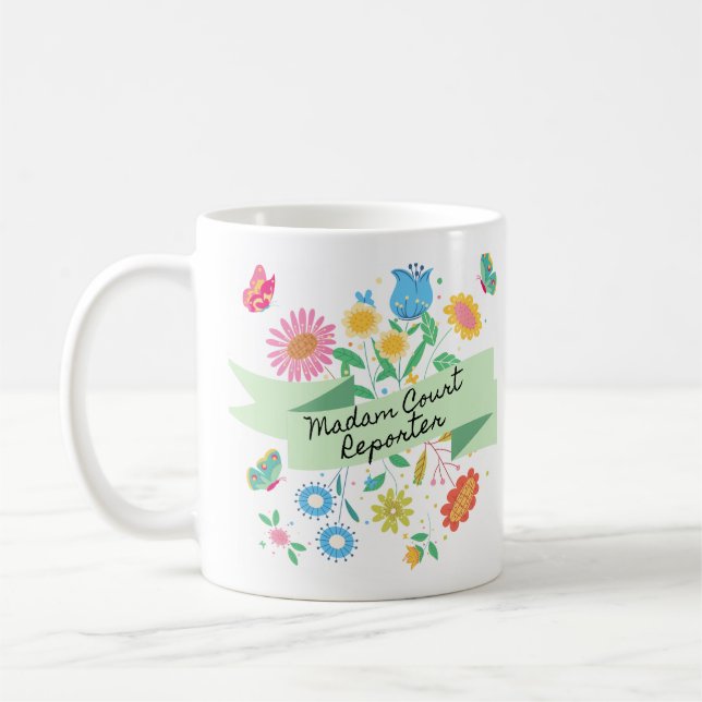 Caneca De Café Madame Court Reporter Primavera Mug (Esquerda)