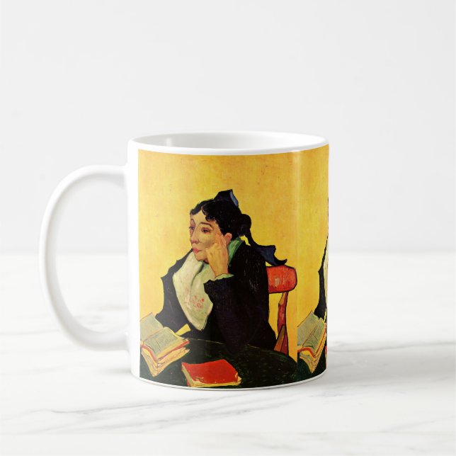 Caneca De Café Madame Ginoux com livros de Vincent van Gogh (Esquerda)