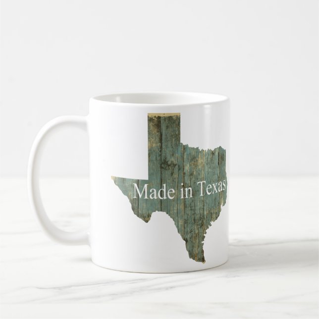 Caneca De Café Made in Texas Coffee Tea Chocolate Mug (Esquerda)