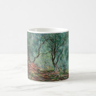 Caneca De Café Madeira de oliveira nos Jardins Moreno (por Monet)