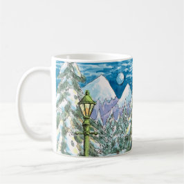 Caneca De Café Madeira do inverno -