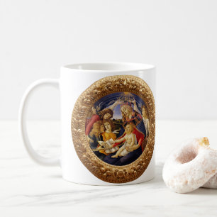 Caneca De Café Madona do Magnificat de Sandro Botticelli