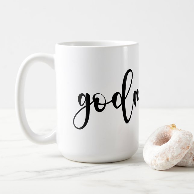 Caneca De Café Madrinha com coração (Com Donut)