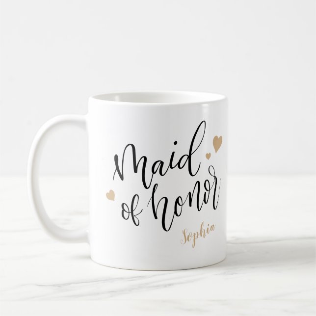 Caneca De Café madrinhas de casamento personalizadas (Esquerda)