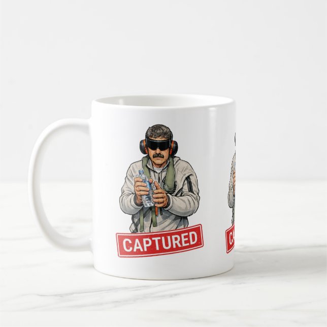 Caneca De Café Maduro Captured Venezuela freedom  (Esquerda)