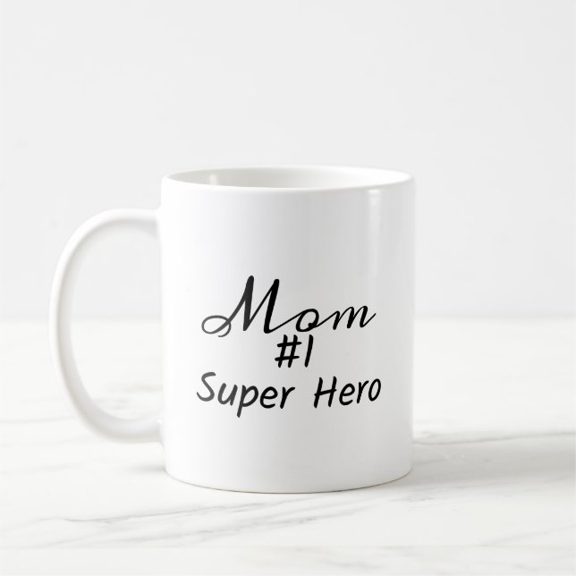 Caneca De Café Mãe 1 Super Hero (Esquerda)