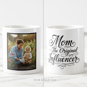 Caneca De Café Mãe A Influenciadora Original Moderno Personalizad