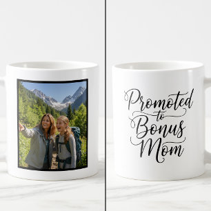 Caneca De Café Mãe Adicional Promovida Cursiva Elegante Personali
