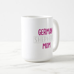 Caneca De Café Mãe Alemã Amante de Cachorro Engraçado Café Tipogr