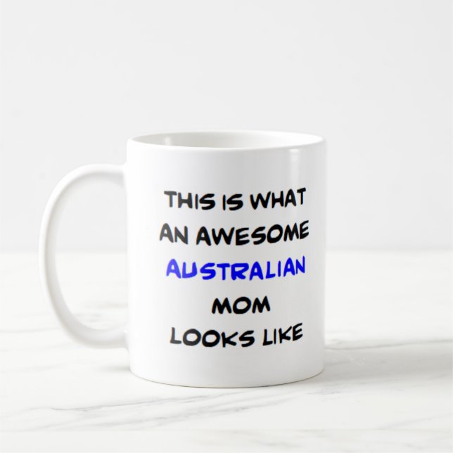 Caneca De Café mãe australiana, incrível (Esquerda)