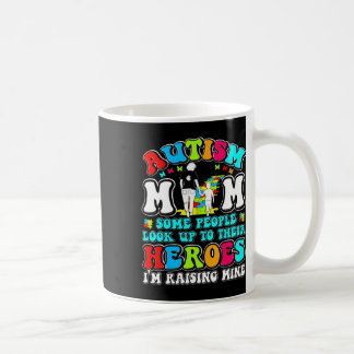 Caneca De Café Mãe Autista Criando Herói Mãe e Filho Conscientiza