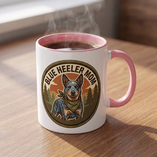 Caneca de Café Mãe Blue Heeler | Presente para Mãe (Criador carregado)