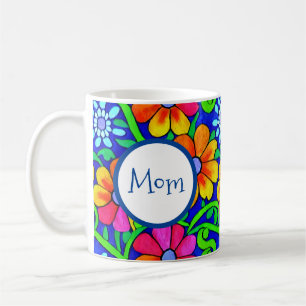Caneca De Café Mãe Bonito Colorida Personalizada
