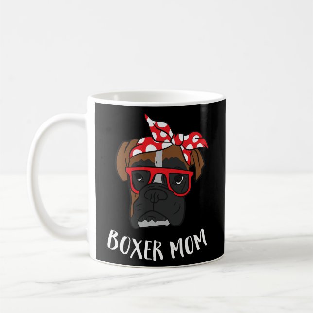 Caneca De Café Mãe Boxer Mãe Boxer Para Mãe Boxer (Esquerda)
