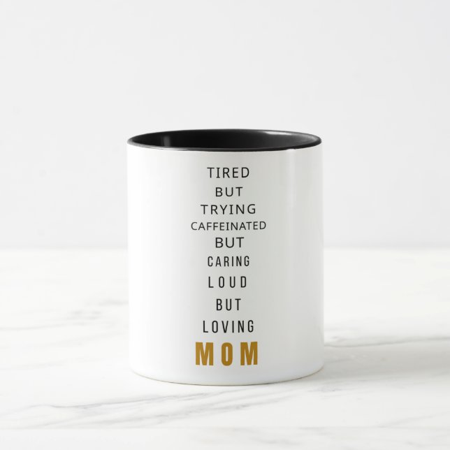 Caneca de Café Mãe Cansada Mas Tentando – Minimali (Centro)