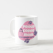 MÃE CODIFICADORA ORGULHOSA QUE AMA GATOS - CAMISET
