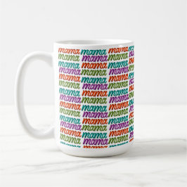 Caneca De Café Mãe Colorida para Dia de as mães