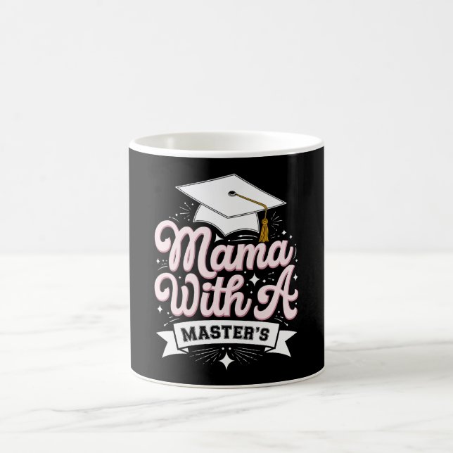 Caneca De Café Mãe Com Mestrado Formatura Mamãe (Centro)