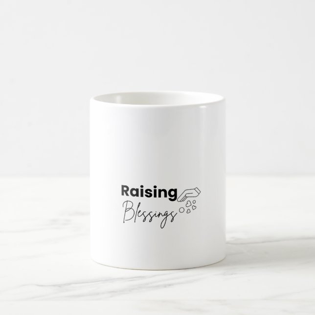 Caneca de Café Mãe Cristã Raising Blessings (Centro)