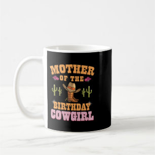 Caneca De Café Mãe da Cowgirl de Aniversário da Menina Ocidental
