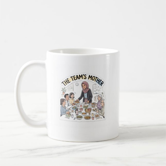 Caneca De Café Mãe da equipe (Esquerda)