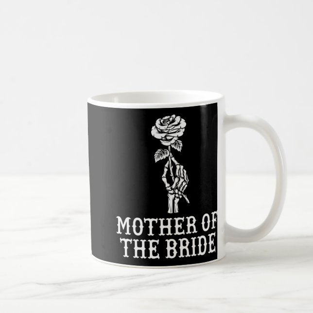 Caneca De Café Mãe Da Noiva Esqueleto Gótico Despedida de Solteir (Direita)