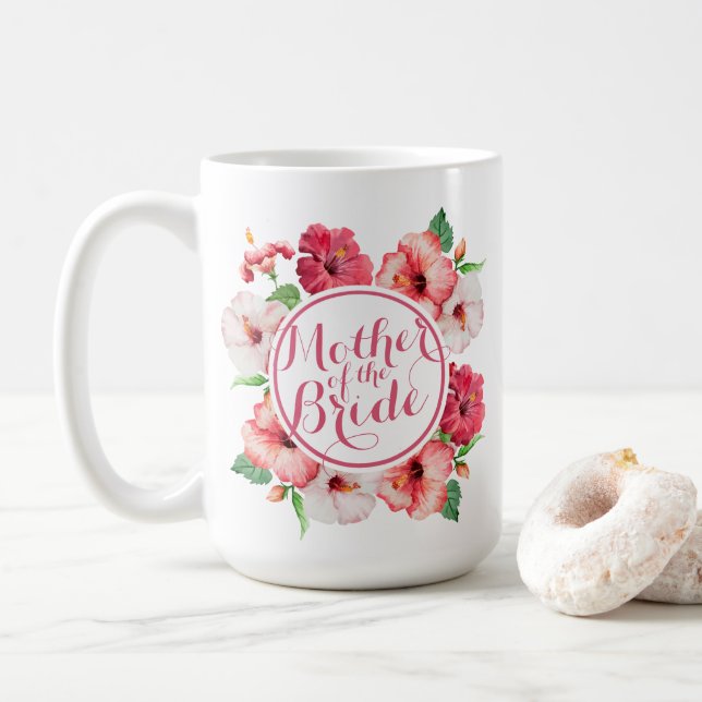 Caneca De Café Mãe da Noiva Floral Wedding Classic Mug (Com Donut)