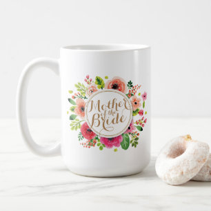 Caneca De Café Mãe da Noiva Floral Wedding Classic Mug