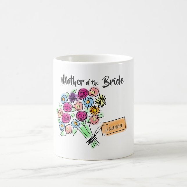 Caneca De Café Mãe das Flores Personalizadas da Noiva (Centro)